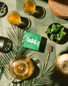 Thé vert à la menthe